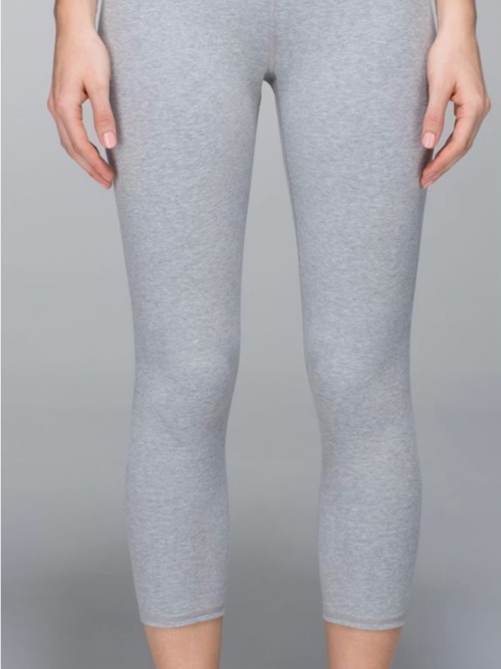 Lululemon Wunder Under Crop *Cotton (Roll Down) IN NAVY